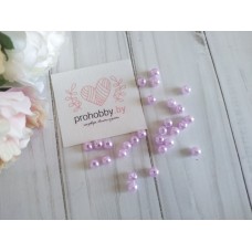 Бусины "Жемчуг", 6 мм, цвет светло-сиреневый №92